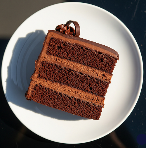 Slice Of Chocolate Fudge Cake 