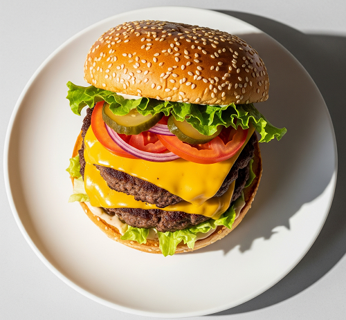 1/2 Lb Cheese Burger 